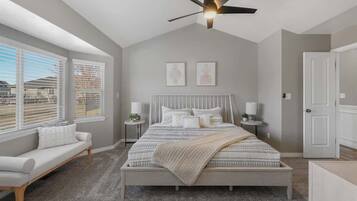 6 bedrooms, iron/ironing board, travel crib, WiFi