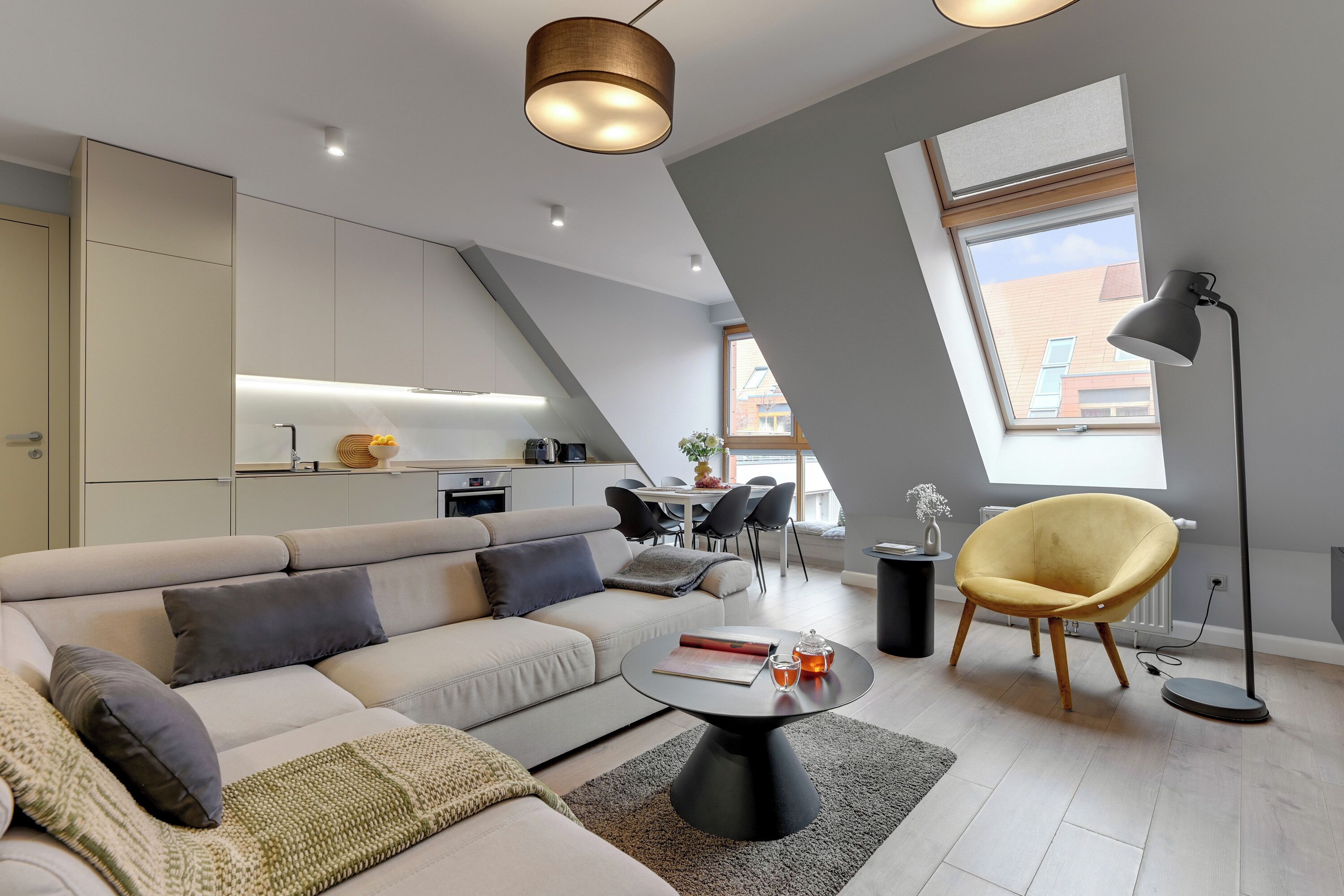 Appartement Deluxe, 2 chambres, vue fleuve | Coin séjour