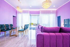 Villa luxueuse, piscine privée, vue sur la mer | Aire de séjour