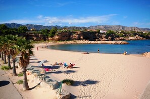 Accommodatie ligt op het strand
