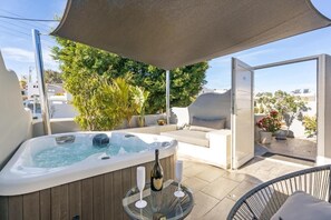 Standard Suite with Outdoor Hot Tub | View from room - Oasis Suites Fira (Santorini)
