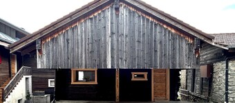 HAUTE-NENDAZ VILLAGE: LARCH 1898 4-STOREY/4-ROOM/6-PERSON CHALET/PARKING.