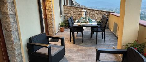 Junior Suite, City View | Terrace/patio