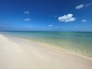 On the beach, beach towels