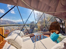 Tienda de lujo, Se admiten mascotas, vistas a la montaña | Vistas desde la habitación