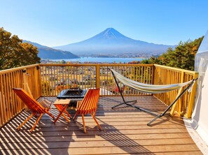 Luxury Tent, Mountain View | Terrace/patio - Mt.Fuji Glamping Terrace MINENOHANA (Fujikawaguchiko)