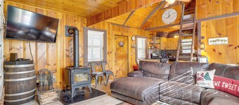 14 Mi to Slopes: Long Barn Cabin w/ Fire Pit!