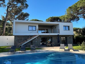 Pool - 5-bedroom villa with pool and sea view, Nartelle area (Sainte-Maxime)