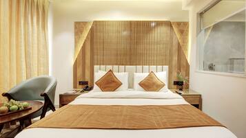 Premium bedding, down duvets, minibar, individually decorated