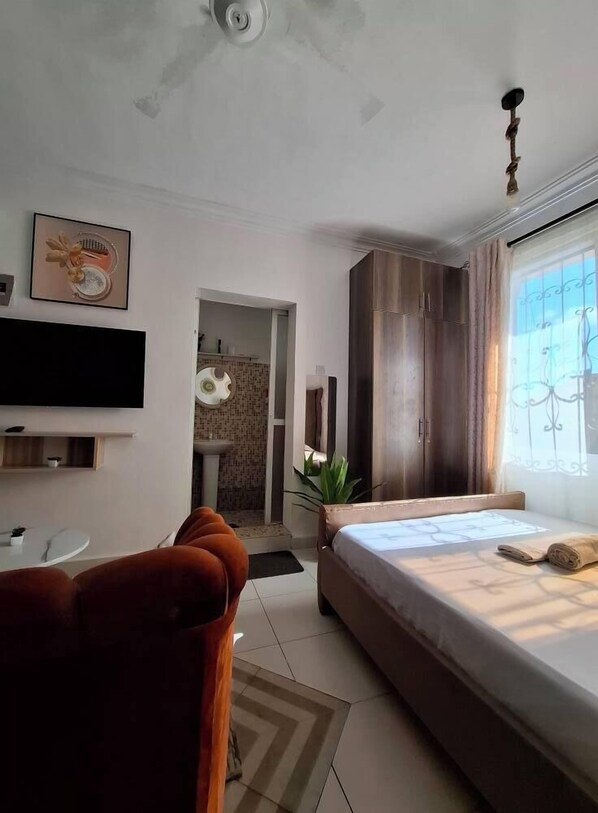 Studio Deluxe, vue sur la ville | Décor unique, ameublement unique, accès au Wi-Fi (inclus)