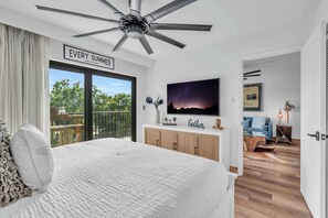 2 bedrooms, iron/ironing board, travel crib, WiFi
