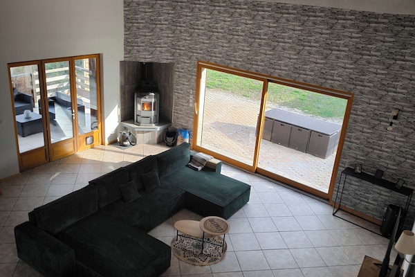 Smart TV, fireplace, video games, books