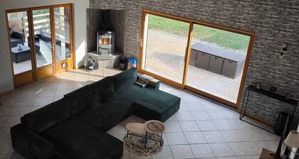 Former tobacco drying shed renovated as a family home in the countryside