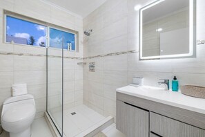 Hair dryer, towels