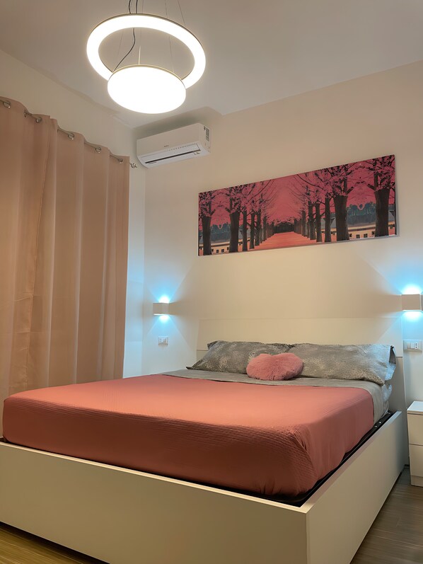 1 غرفة نوم وواي فاي وملاءات أسرّة