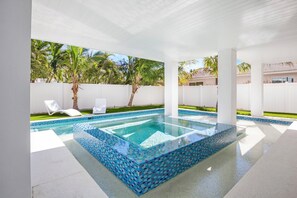 A heated pool