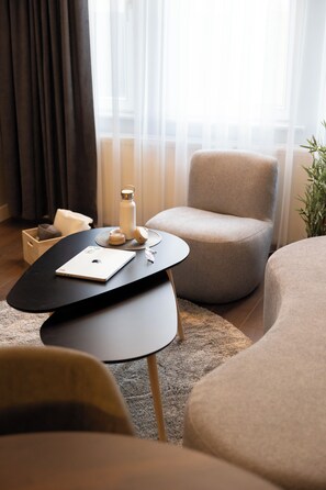 Deluxe Apartment, City View | Living area - Prishtina City Apartments (Pristina)