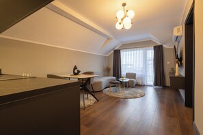 City Suite, City View | Living area - Prishtina City Apartments (Pristina)