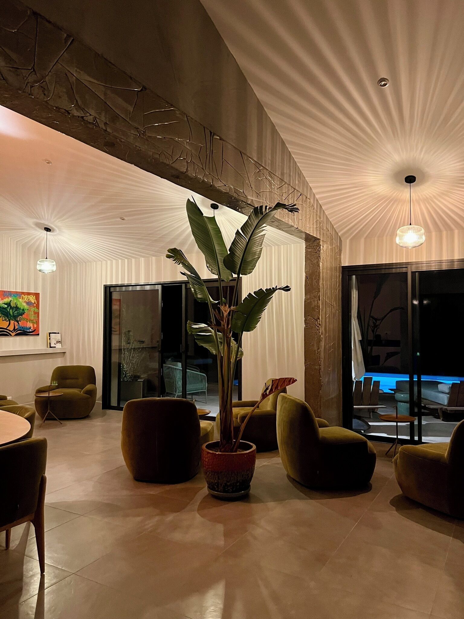 Coin salon dans le hall