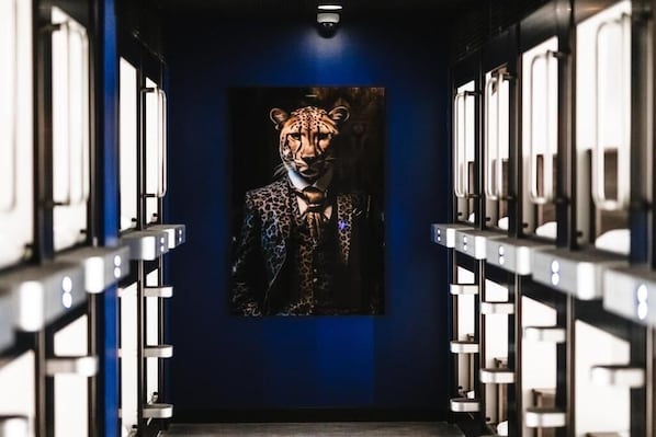 Sleeping Cabin (Mixed Gender) | Egyptian cotton sheets, premium bedding, desk, laptop workspace - Kepler Club Riga Airport Hotel - Landside Public Area (Marupe)