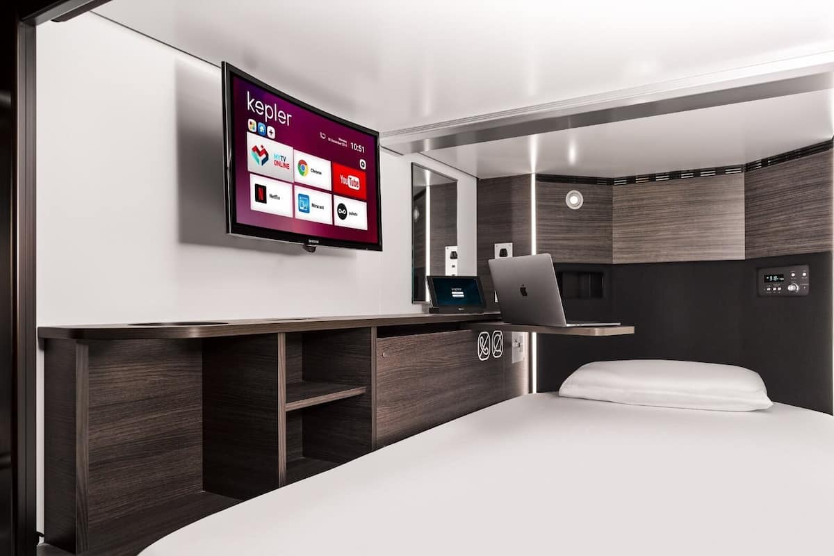 Egyptian cotton sheets, premium bedding, desk, laptop workspace