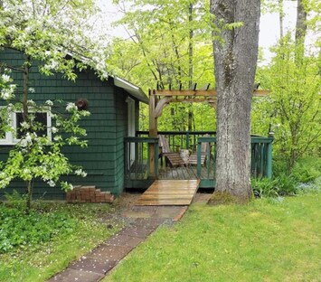 private bungalow with deck