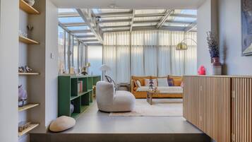 Apartment, City View | Living area