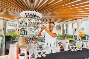 Poolside bar
