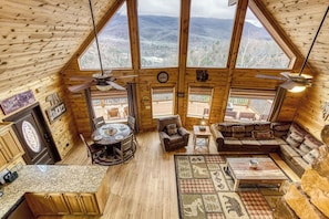 Smart TV, fireplace, video games