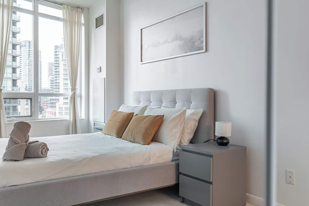 Appartamento Design | 1 camera, biancheria da letto di alta qualità, copriletto in piuma