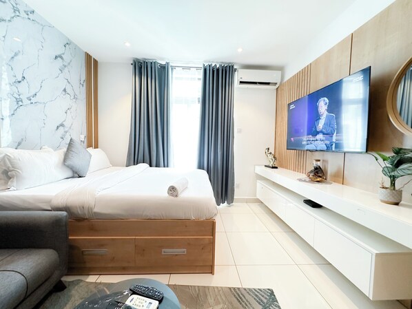 1 chambre, fer et planche à repasser, Wi-Fi, draps fournis