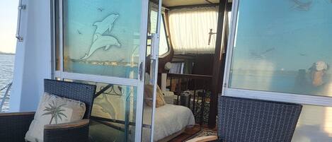 Cabin, Balcony, Bay View | Terrace/patio