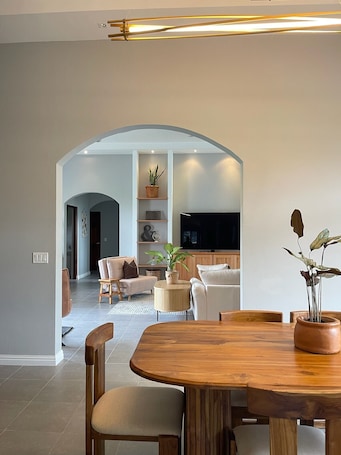 Interior. Spacious mountain villa with 5 bedrooms and brand new AC