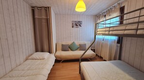 2 chambres, draps fournis