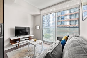 Panoramic Apartment, 1 Bedroom, Kitchen, City View | Living area