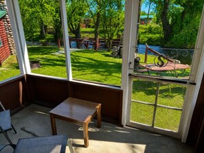 Interior - Lovells Riverside Cabin #3 is just steps from the river’s edge with private stair access, and it’s only moments from the iconic Lovells Riverside Tavern. (Grayling)