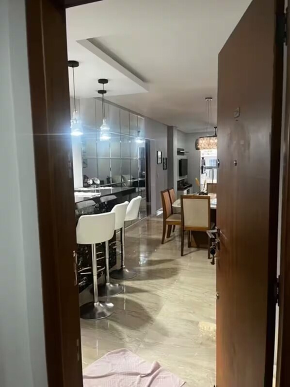 Interior - Iriri, complete beachfront refuge apartment (Anchieta)