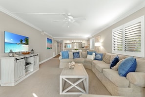 Smart TV, DVD player, books