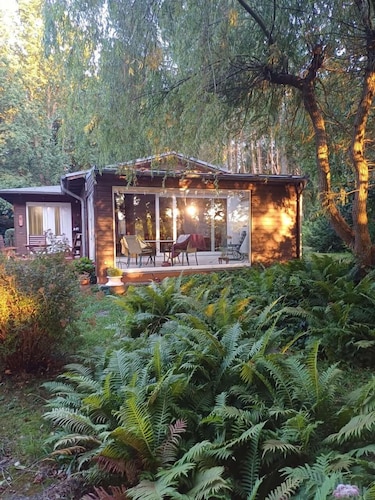 Ferienhaus 75 m² am See mit privatem Steg, bei Berlin