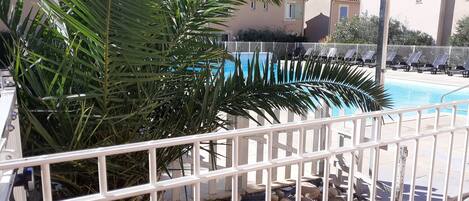 Piscine extérieure, piscine chauffée