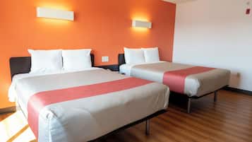 Standard Single Room, 2 Queen Beds, Non Smoking | Desk, free cots/infant beds, rollaway beds, free WiFi