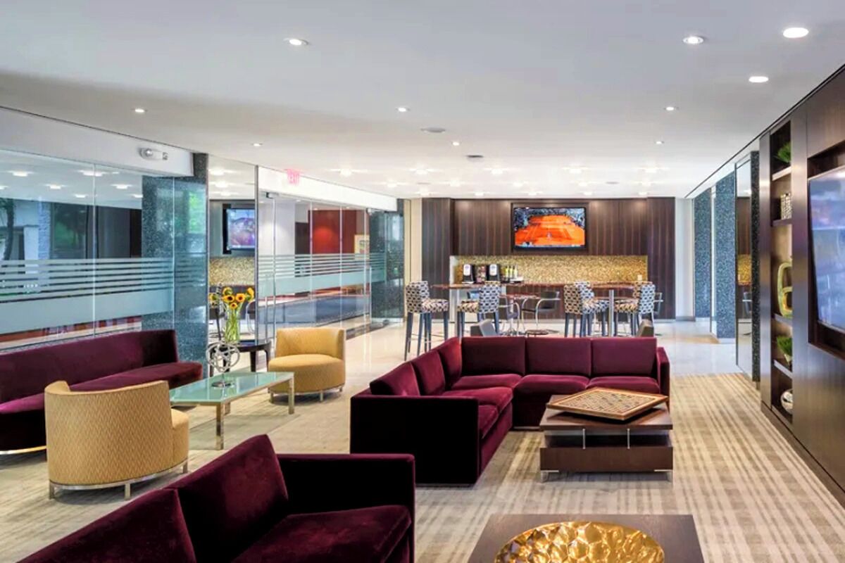 Sala de estar en el lobby