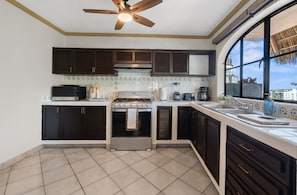 Microwave, oven, stovetop