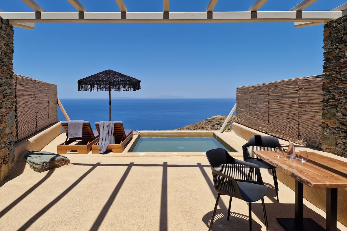 Luxury Double Room, Private Pool, Sea View