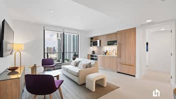 Apartemen, 2 kamar tidur, balkon, pemandangan laut sebagian | Area keluarga