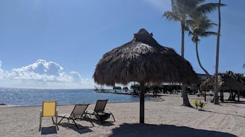Private beach, white sand
