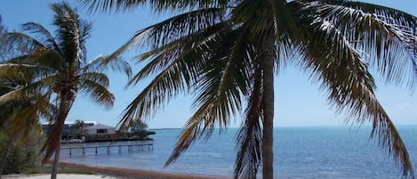 Private beach, white sand