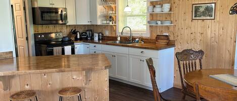 Microwave, oven, stovetop