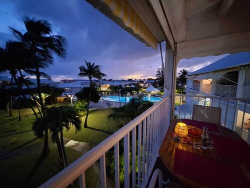 Air-conditioned duplex in the heart of the Marina. Pool, garden and sea view - KAZ PITAYA
