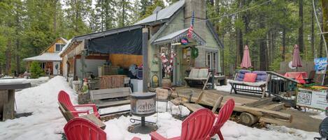 屋外ダイニングエリア